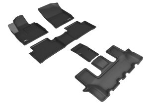 Kia Sorento Floor Mat Set - 3D MAXpider - Kagu - Black - `21-`23